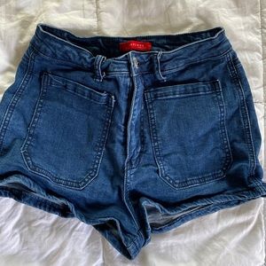 Boutique high waisted stretchy shorts -small